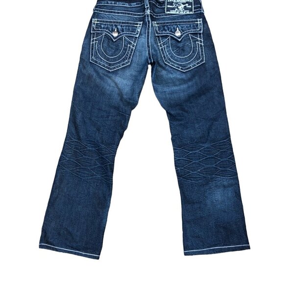 Vintage True Religion Jeans Size 32 RICKY BIG T Blue - Picture 4 of 5